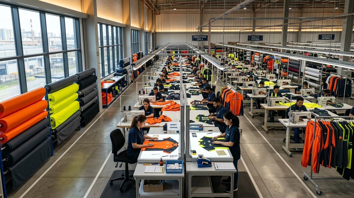 Apparel and Sportswear Production Floor in Lahore - Core Stitch Solutions